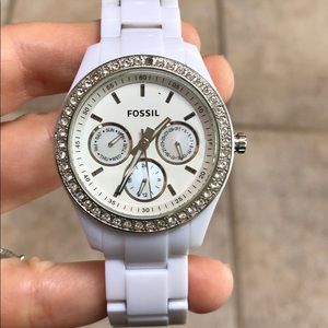 Fossil watch white